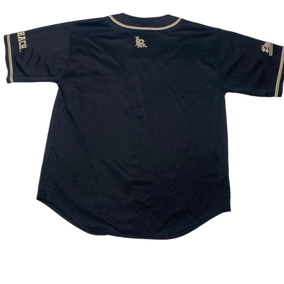 COLOSSEUM LONG BEACH DIRTBAGS‎ BUTTON UP BASEBALL JERSEY XXL Vintage Made Korea - Picture 2 of 12